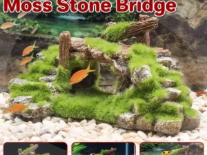 1-Piece Resin Moss Bridge Aquarium Decoration