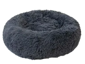 L-70CM Dog Cat Pet Calming Bed Washable ZIPPER Cover Warm Soft Plush Round