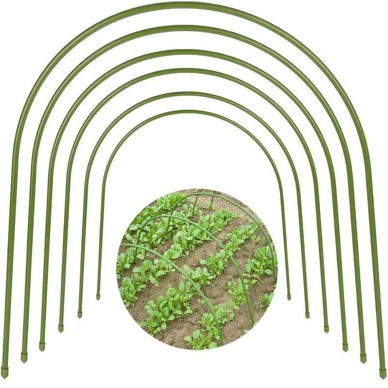 6PCS Greenhouse Plant Hoops Garden Tunnel Support for Row Covers and Netting