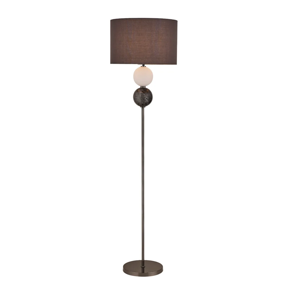 Murano Floor Lamp - Brass/Pewter