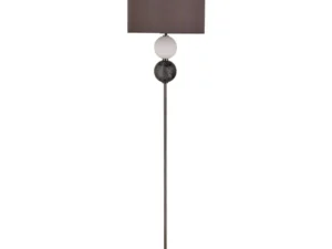 Murano Floor Lamp - Brass/Pewter