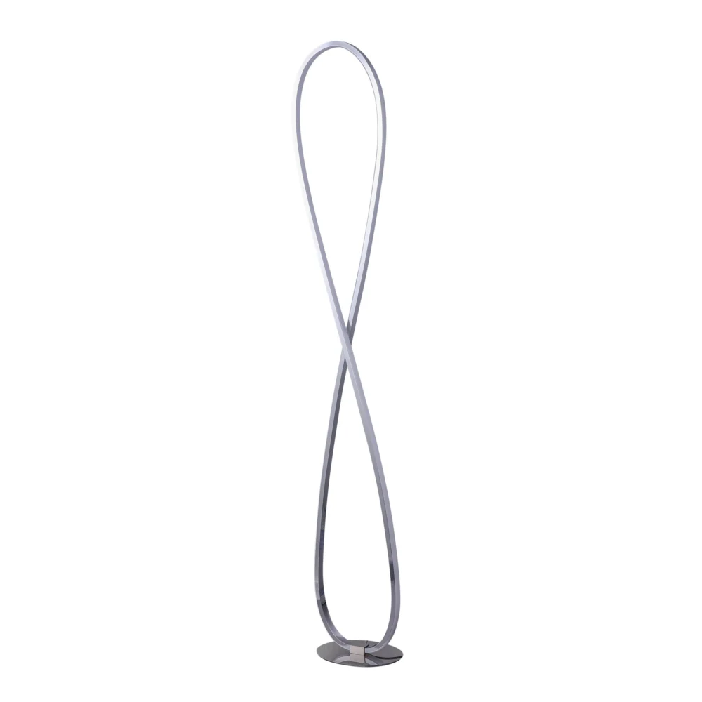 Infinite LED Floor Lamp - Chrome