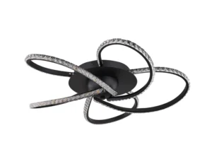 Irie Dimmable 5 Lights LED Ceiling Light - Black