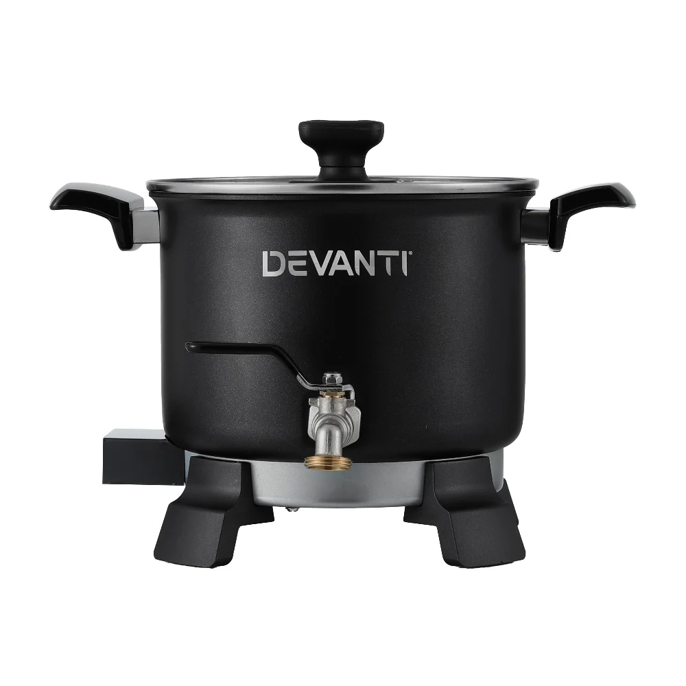 Devanti 5L Wax Melter Candle Making 1200W Melting Pot Furnace Quick Pour Spout