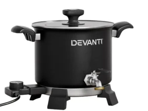Devanti 5L Wax Melter Candle Making 1200W Melting Pot Furnace Quick Pour Spout