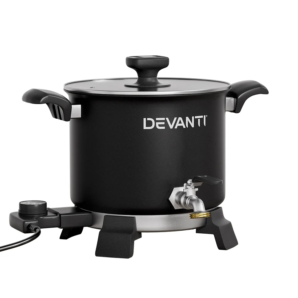 Devanti 5L Wax Melter Candle Making 1200W Melting Pot Furnace Quick Pour Spout