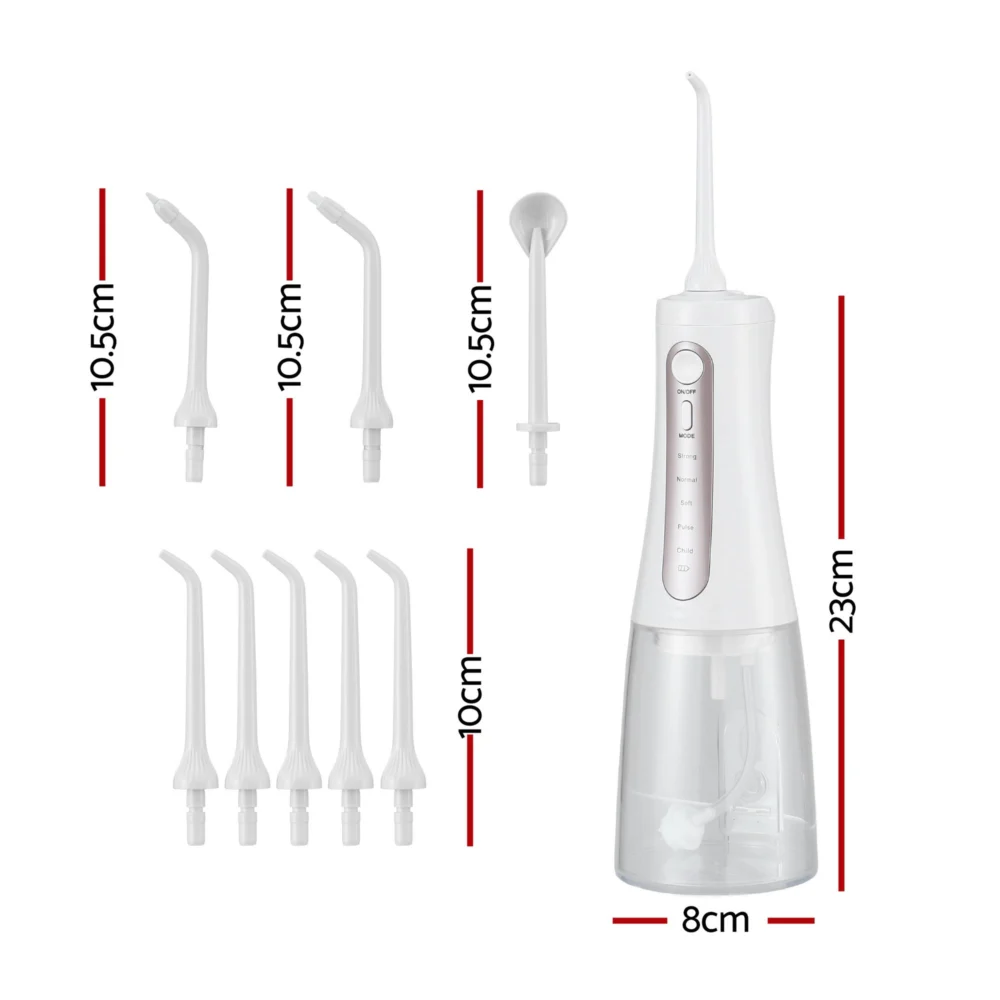 Devanti Cordless Water Flosser Dental Oral Irrigator White