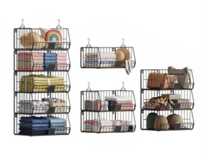 Artiss 5 Tier Stackable Closet Organizers & Storage Closet Hanging Storage