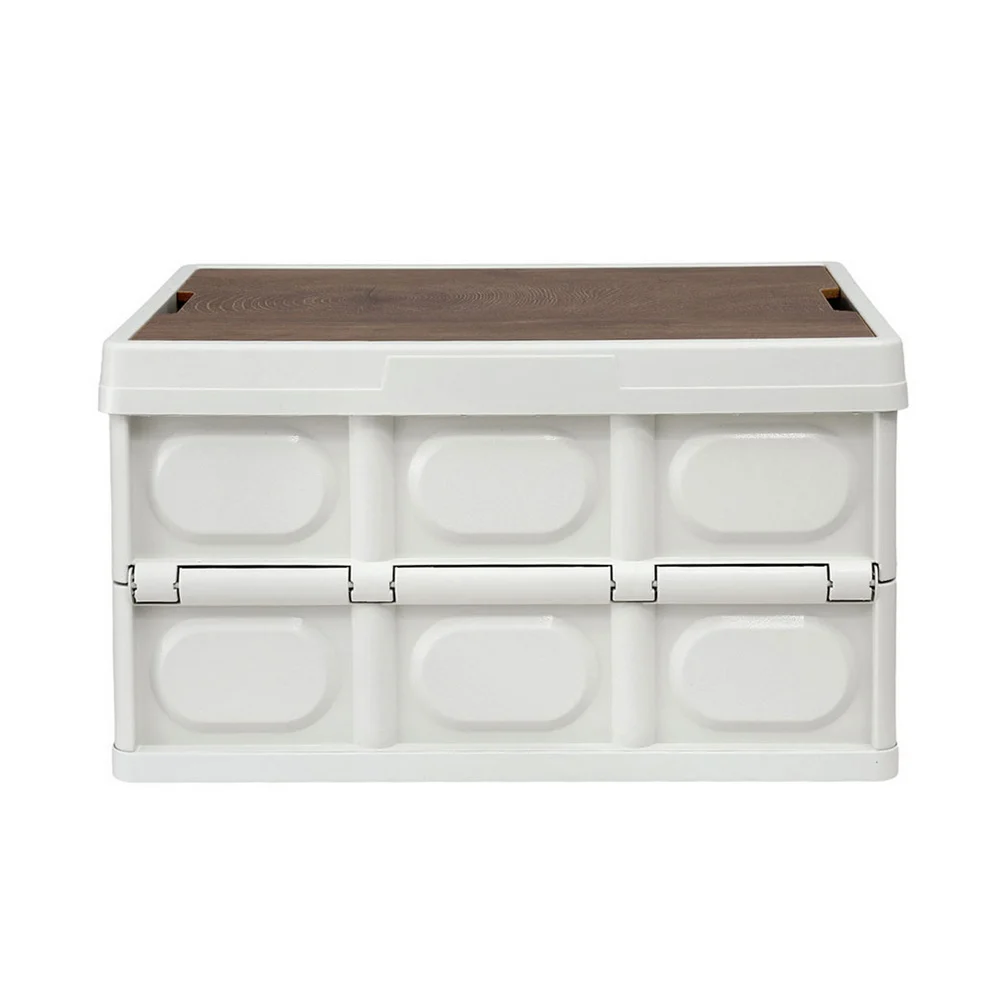 Gardeon Collapsible Outdoor Storage Box 50L Stackable Folding Camping Organizer