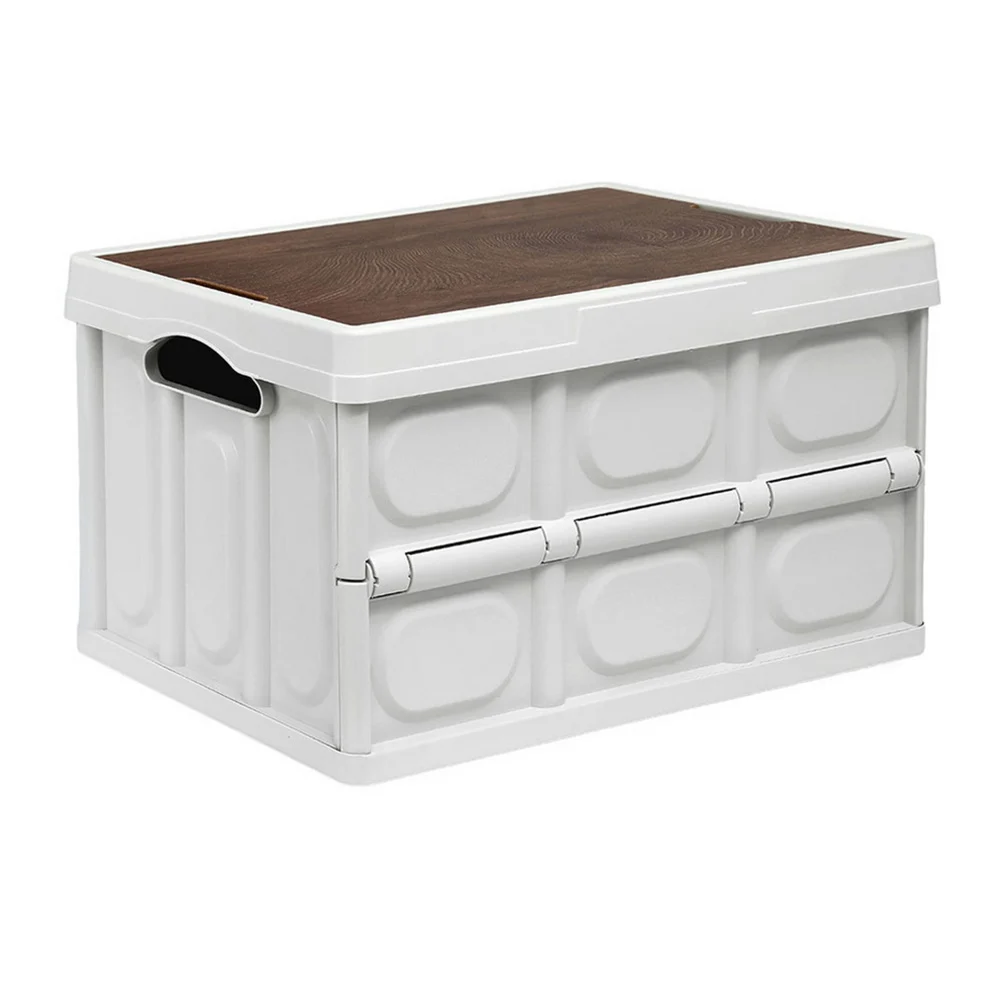 Gardeon Collapsible Outdoor Storage Box 50L Stackable Folding Camping Organizer