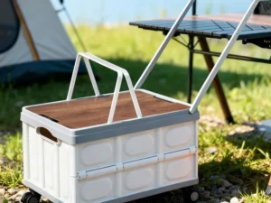 Gardeon Collapsible Outdoor Storage Box 54L Stackable Folding Camping Organizer