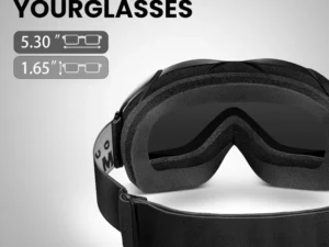 OutdoorMaster OTG Ski Goggles - Over Glasses Ski/Snowboard Goggles for Men