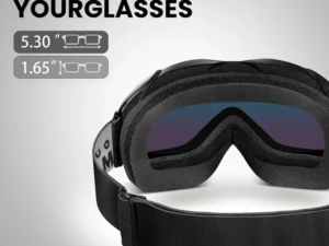 OutdoorMaster OTG Ski Goggles - Over Glasses Ski/Snowboard Goggles for Men