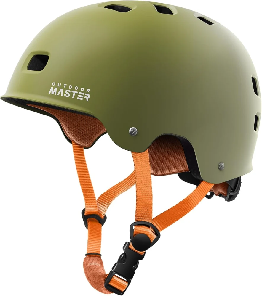 OutdoorMaster Skateboard Bike Helmet for Adults &Youth - Multi-Sport Certified