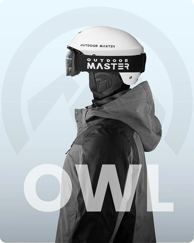 OutdoorMaster Owl Ski Goggles OTG, Snow Snowboard Goggles for Men Women Youth