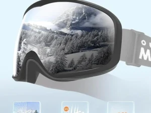 OutdoorMaster Owl Ski Goggles OTG, Snow Snowboard Goggles for Men Women Youth
