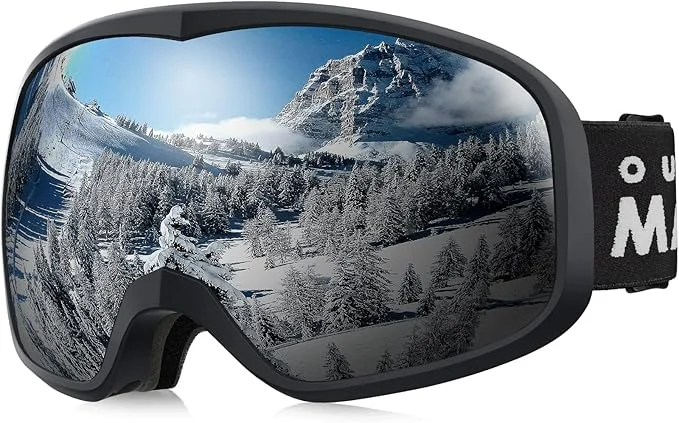 OutdoorMaster Owl Ski Goggles OTG, Snow Snowboard Goggles for Men Women Youth