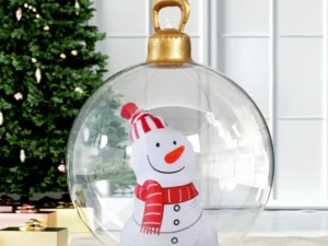 Jingle Jollys Christmas Inflatable Ball 60cm Snowman Decoration Giant Bauble