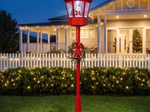 1.8M Christmas Lights Post Lamp LED Outdoor Decorations Jingle Jollys