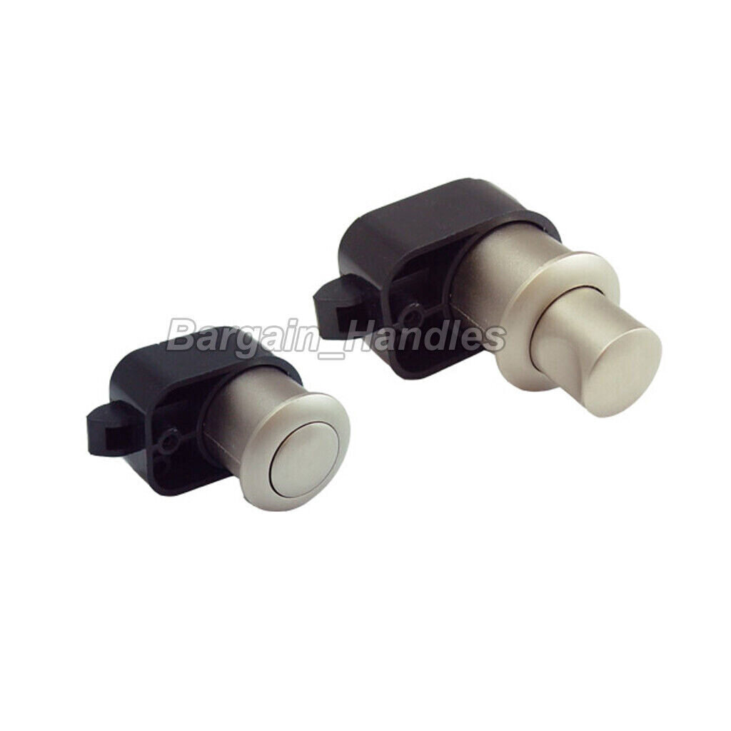 Caravan Latch Push Lock Knob Motorhome RVs Drawer Cupboard Cabinet Matt Nickel