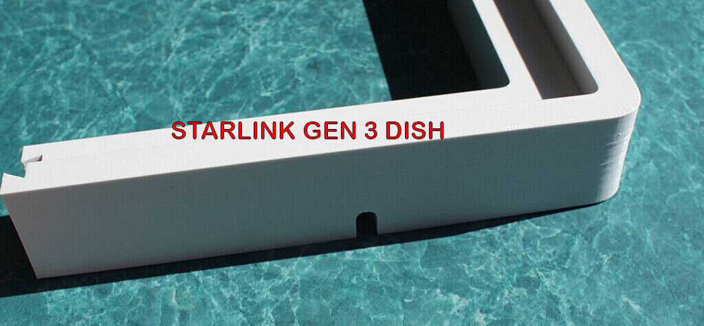 Starlink Gen 3 Flat Mount Low Profile For Campers and RVs – low profile White