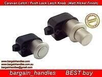 Caravan Motorhome Push Locks with Latches Matt Nickel Boat Drawer Cupboard 5 x
